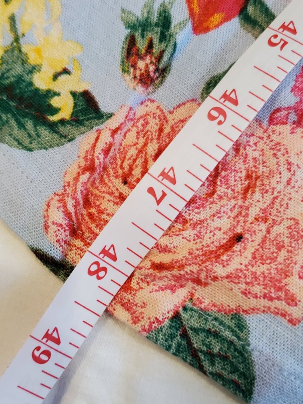 Old Navy XL Tropical Floral Linen Blend Tie Strap Smocked Jumpsuit Overalls - Picture 7 of 8